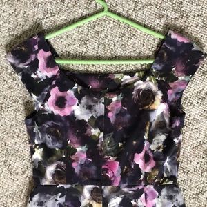 Milly NY Watercolor Floral Cap Sleeve Sheath Dress